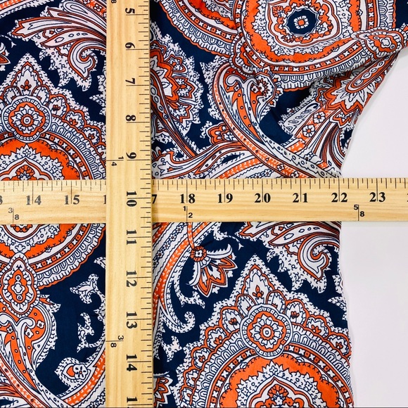 Michael Kors Sz M Paisley Shirt Tunic - Picture 4 of 7